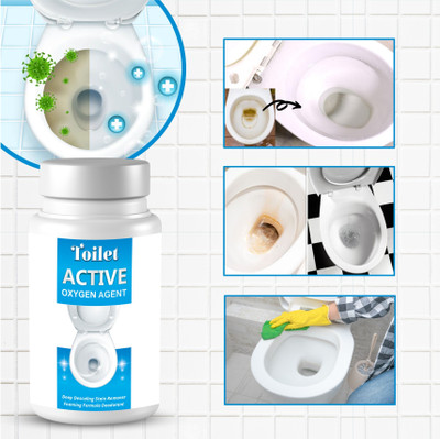 RS ENTERPRISE Toilet Agent for Deep Descaling Stain Remover Foaming Formula Powder Toilet Cleaner(2 x 50 g)