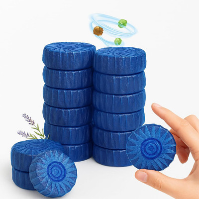 jyot creation 10 Pcs Toilet Bowl Deodorizer Cleaner Lavender Block Toilet Cleaner(10 x 10 ml)