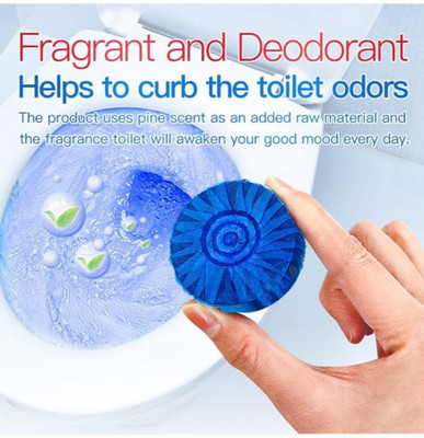 SnowShell Automatic toilet bowl cleaners with a fresh scent to deodorize and descal Zx40 Original Rim Block(10 x 1 Wipes)