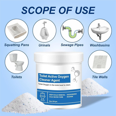Fulkiza Oxygenated bathroom cleaner Powder Toilet Cleaner(100 g)