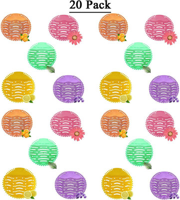 HOPZ Urinal Screen & Toilet Mat_Toilet Block_Multi_20 Mint Mat Toilet Cleaner(20 x 1 Wipes)
