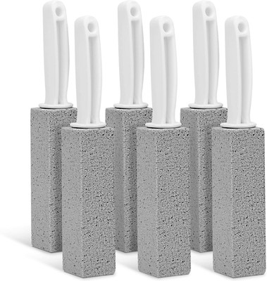 CRIYALE Pumice Stone Toilet Bowl Cleaning with Handle, Household Cleaning brush (6 Pcs)