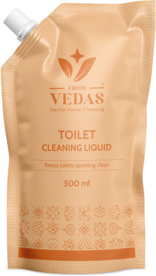 fromvedas Non-Toxin Disinfectant Toilet Cleaner Liquid,10X Extra Strong, Tangerine & Lemon Liquid Toilet Cleaner(500 ml)