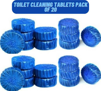 Elviora Best toilet cleaning tablet (pack of 20) Lemon Wipe Toilet Cleaner(20 x 1 g)