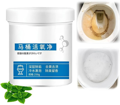 egomo Toilet Active Oxygen Agent Cleaner Toilet Powder With Super (Pack of 1) Powder Toilet Cleaner(250 g)
