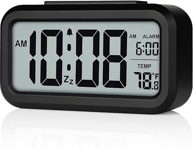 SHIVIT Digital Black Clock