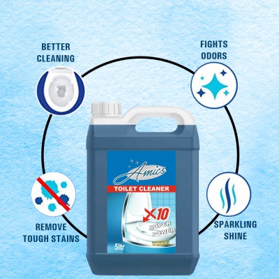 AMICSHIREN Disinfectant Original Liquid Toilet Cleaner Regular Liquid Toilet Cleaner(5 L)