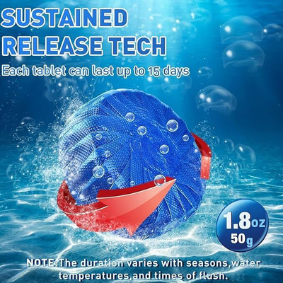 LUXORIO Maxismart Automatic Flush Toilet Bowl Cleaner Tablets Original Foam Toilet Cleaner(10 x 1 g)