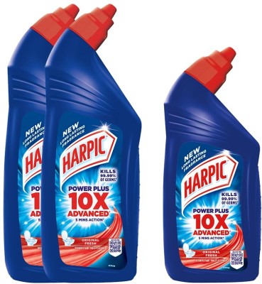 Harpic Original, Disinfectant Toilet Cleaner Liquid | Suitable for Toilet Bowls Liquid Toilet Cleaner(3 x 1 L)