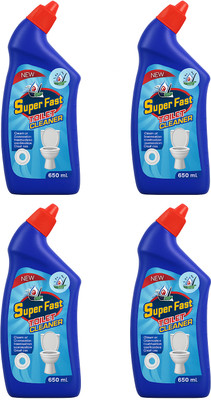 Super Fast TC250 Regular Liquid Toilet Cleaner(4 x 1 ml)