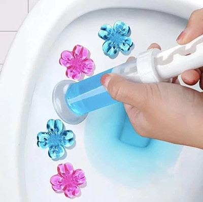 valsheri Toilet Freshener and Cleaner Flower Gel remove bad smell And Air Freshener Lavender Gel Toilet Cleaner(45 g)