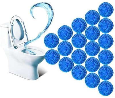 AmamuEnterprise Automatic Flush Toilet Bowl Cleaner Tablets – Blue Deep Clean with Lemon Scent Original Rim Block(20 x 1 g)