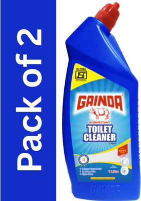 GAINDA Extreme Power Disinfectant Toilet Cleaner 1 litre (Pack Of 2) Original Gel Toilet Cleaner(2 x 1000 ml)