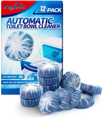 Fignite Auto toilet bowl cleansers, sustained-release technology with fresh fragrance. Original Rim Block(12 x 1 g)
