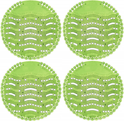 globalkart impex Fresh Urinal Screen mat with fragrance for Toilet and Bathroom use Apple Mat Toilet Cleaner(4 x 0.25 ml)