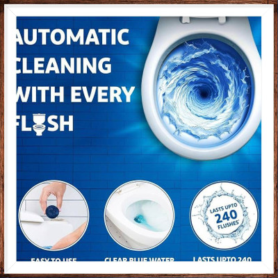 NHOUSE Toilet Bowl Cleaner Tablets – Odor Control & Sparkling Clean (Pack of 10) Lemon Wipe Toilet Cleaner(10 x 1 g)