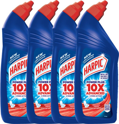 Harpic Disinfectant Toilet Cleaner Liquid, Original -1 LITER*4 Liquid Toilet Cleaner(4 x 1 L)