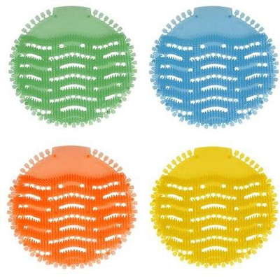 VIAAMA URINAL SCREEN MAT 4 PCS Lemon Mat Toilet Cleaner(4 x 1 Wipes)