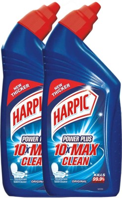 Harpic Disinfectant Toilet Cleaner Liquid, Original - 1000 ml | 500ml Pack of 2 Original Liquid Toilet Cleaner(2 x 500 ml)