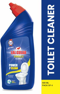 lalgulab Advanced Disinfectant Toilet Cleaner Powerful Germ Protection & Deep Cleaning Original Liquid Toilet Cleaner(4 x 0.5 L)