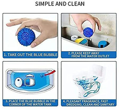 VARIYAENTERPRISE28 Toilet Deodorizer Bathroom Cleaner Tablet Powder Toilet Cleaner(10 x 1 ml)