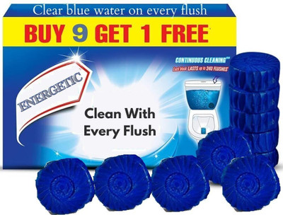 BRIGHTZONESTORE 10 pcs tablet Floral Block Toilet Cleaner(10 x 0.1 ml)