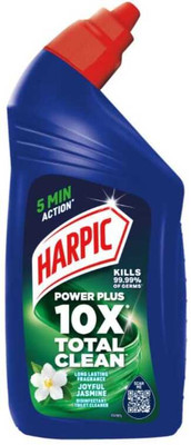 Harpic power plus 10X advanced joyful jasmine toilet cleaner Jasmine Liquid Toilet Cleaner(500 ml)