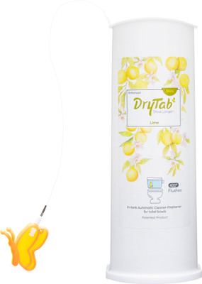 Drytab Mini Lime Refreshing In-Tank Automatic Cleaner Freshener for Toilet | Lime Scent Citrus Block Toilet Cleaner(170 g)