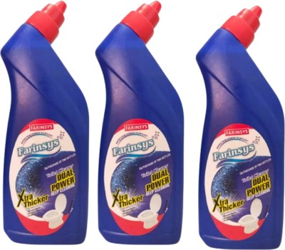 Farinsys Toilet Cleaner (Pack of 3 one Litre Bottle) Original Liquid Toilet Cleaner(3 x 1000 ml)