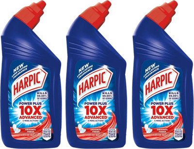 Harpic Power-Plus Original Liquid Toilet Cleaner Gel Toilet Cleaner(3 x 500 ml)