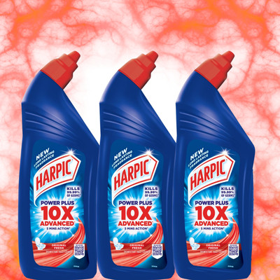 Harpic Powerplus Disinfectant Toilet Cleaner Liquid, Original - 1L (Pack of 3) Liquid Toilet Cleaner(3 x 1 L)