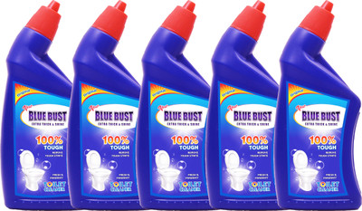 Blue bust Regular Advanced Toilet cleaner Regular Liquid Toilet Cleaner(5 x 250 ml)