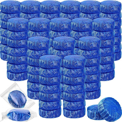 VAJRAKAY Automatic Toilet Bowl Cleaner Tablets Blue Bubbles, Lemon Scent, Deep Clean Powder Toilet Cleaner(10 x 3.6 g)