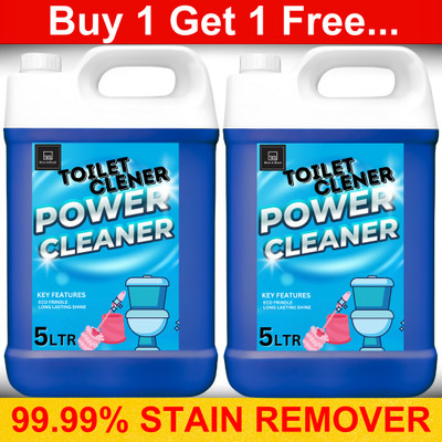 BLISS & BLUSH Heavy Duty Toilet Bowl Cleaner Fumeless Deep Action 10L./.... Lavender Liquid Toilet Cleaner(2 x 5 L)