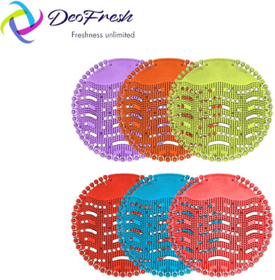 Deofresh Urinal Screen Matt(Pack Of 6) Citrus Mat Toilet Cleaner(6 x 1 Wipes)