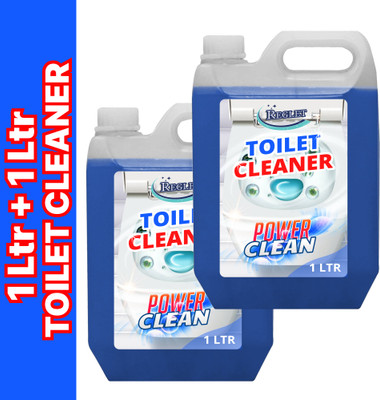 REGLET Toilet Bubbles liquid Powerful Pipe Cleans Stubborn Dirt Liquid Toilet Cleaner(2 x 1 L)