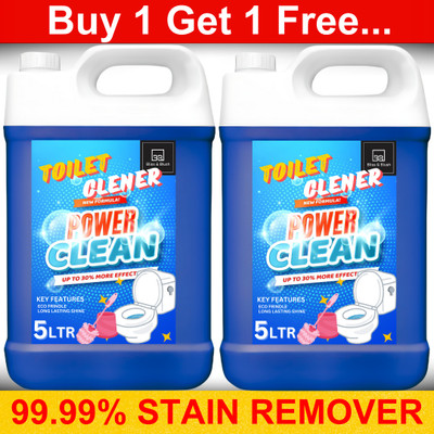 BLISS & BLUSH Toilet Cleaner Liquid Anti Bacterial Formulas 10L Lavender Liquid Toilet Cleaner(2 x 5 L)