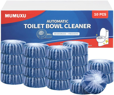 Mumuxu Hygienic Toilet Bowl Deodorizer Cleaner Powerful Automatic Flush For Cleaning Ocean Rim Block(10 x 29.5 g)
