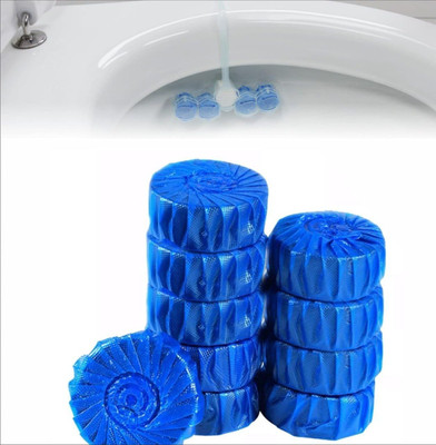 Vrutwa Automatic toilet bowl cleaners with a fresh scent to deodorize Rim Block Marine Block Toilet Cleaner(10 Wipes)