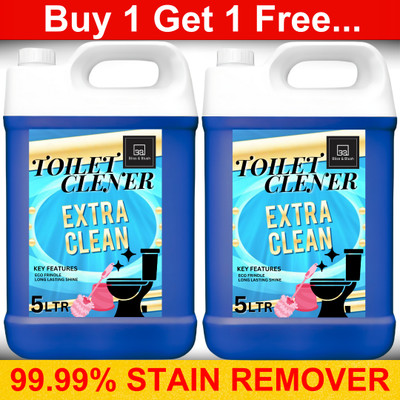 BLISS & BLUSH Heavy Duty Toilet Bowl Cleaner Fumeless Deep Action 10L./... Lavender Liquid Toilet Cleaner(2 x 5 L)