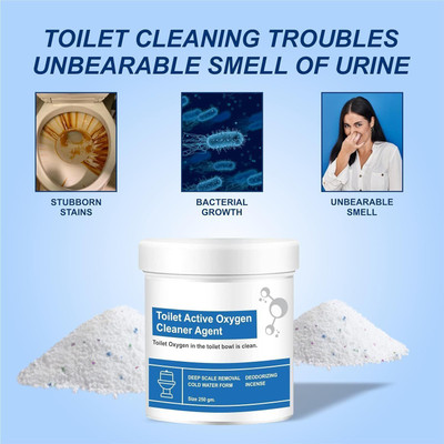 Fulkiza Toilet bowl oxygen bleach cleaner Powder Toilet Cleaner(100 g)