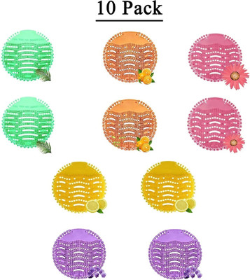 HOPZ Urinal Screen & Toilet Mat_Toilet Block_Multi_10 Mint Mat Toilet Cleaner(10 x 1 Wipes)