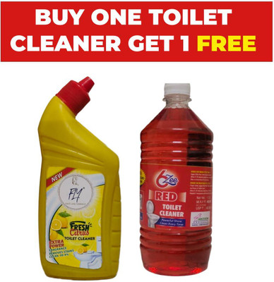 JAAM FM & BZEE Toilet Cleaner (500ml & 1 liter)Combo Pack Citrus Gel Toilet Cleaner(500 ml)