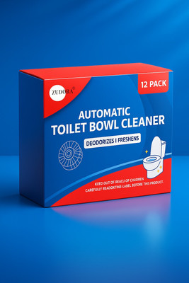 ZUDORA Auto Blue Toilet Bowl Cleaner Tablets | 12 Pack | Long-Lasting Mint Rim Block(12 x 1 Wipes)