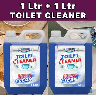 REGLET Bringing Hygiene & Brilliance to Your Toilet | Lavender Liquid Toilet Cleaner(2 x 1 L)