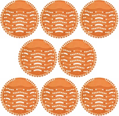 Airmate Urinal Screen Mat with Orange Fragrance Urinal Hygiene Products Orange Mat Toilet Cleaner(8 x 1 Wipes)