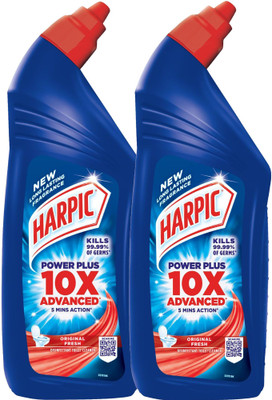 Harpic Powerplus Disinfectant Toilet Cleaner Regular Liquid Toilet Cleaner(2 x 1 L)
