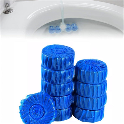 Scribify Automatic Toilet Cleaner Tablets Powerful Blue Cleaning Balls (10 x 0.36 g) Lemon Powder Toilet Cleaner(10 x 1 g)