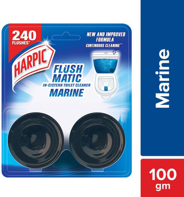 Harpic Flushmatic In-Cistern Marine Block Toilet Cleaner(100 g)
