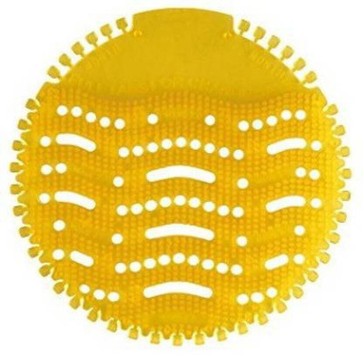 AMIGOS STORE Urinal Screen Mat Lemon - 10 Pcs Set (Exciting Fragrances Which Last for 30 Days) Lemon Mat Toilet Cleaner(10 x 1 Wipes)